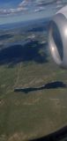 Sandasjön från flyget till Bromma